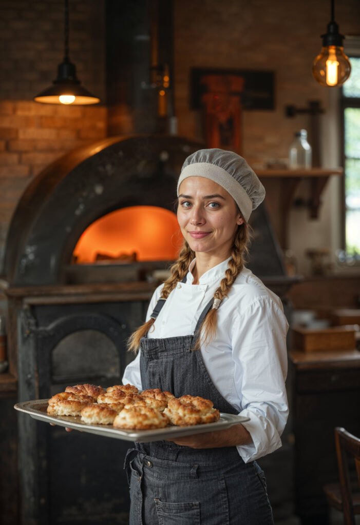 “Nina teaching vegan cake baking”